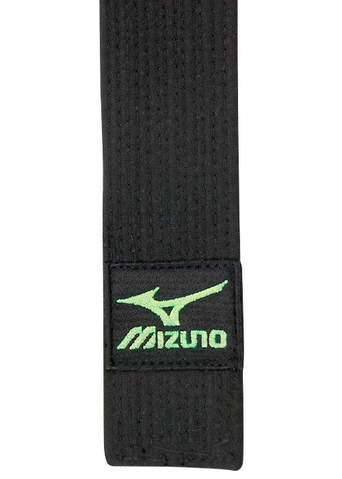 Mizuno Black Belt (Green Logo)